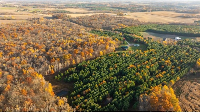 2374 320th St, Clear Lake, WI 54005 - aerial view with a wooded view and a rural view