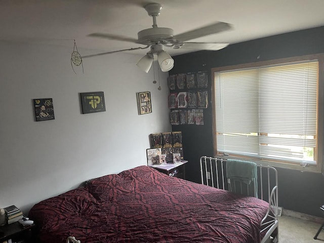 4327 29th St, Kenosha, WI 53144 - carpeted bedroom featuring a ceiling fan
