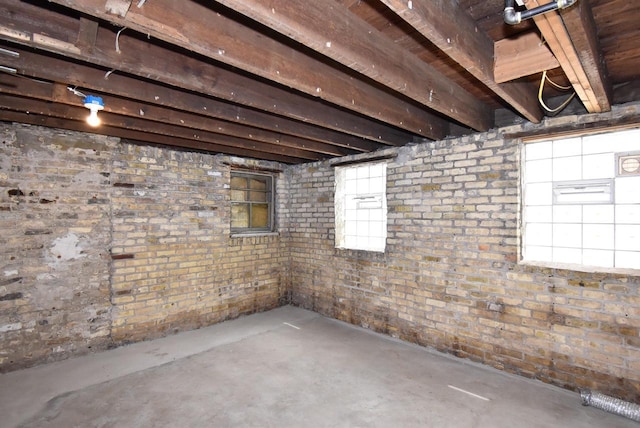 view of basement