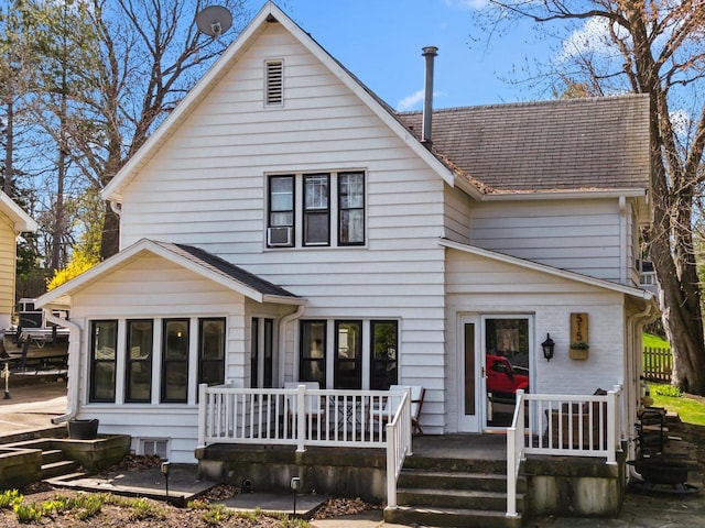 515 Maple Hill Ter, Twin Lakes, WI 53181 - back of house with a shingled roof