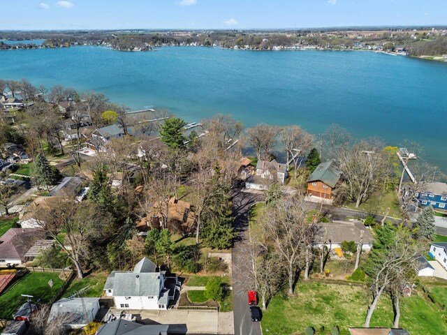 515 Maple Hill Ter, Twin Lakes, WI 53181 - bird's eye view with a residential view and a water view
