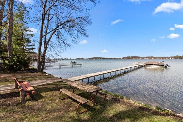 515 Maple Hill Ter, Twin Lakes, WI 53181 - view of dock featuring a water view