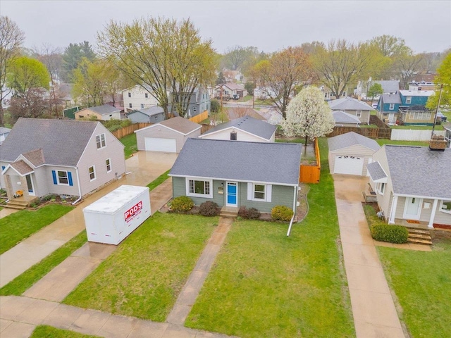 birds eye view of property featuring a residential view