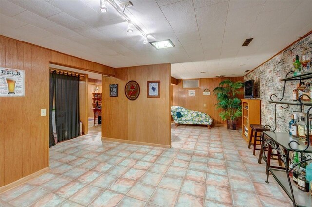 interior space featuring visible vents