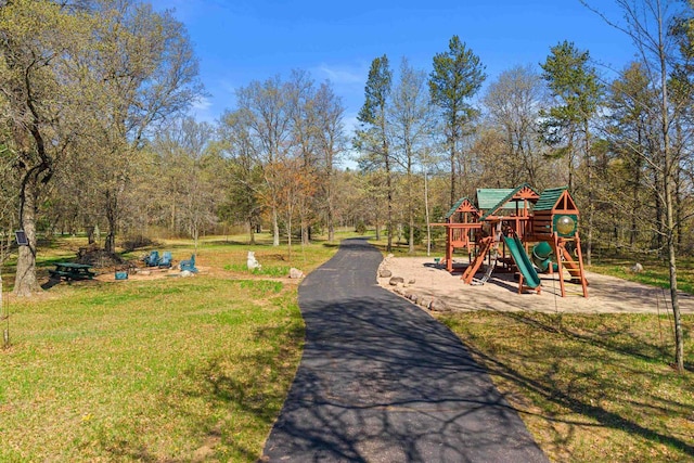 W4895 Big Bay Rd, Necedah, WI 54646 - community play area featuring a lawn