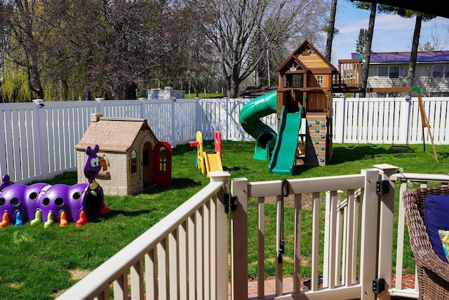 2005 Hollister Ave, Tomah, WI 54660 - view of play area featuring a yard and fence
