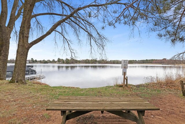996 Inverness Ct, Nekoosa, WI 54457 - dock area with a water view