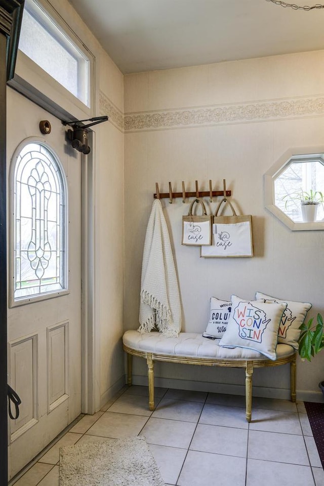 229 N Ludington St, Columbus, WI 53925 - mudroom with light tile patterned flooring