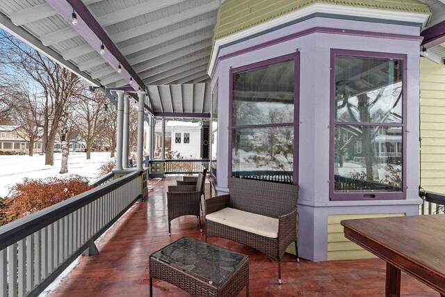 745 S Quincy St, Green Bay, WI 54301 - exterior space featuring covered porch