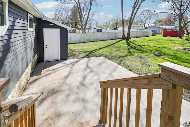 view of patio with fence