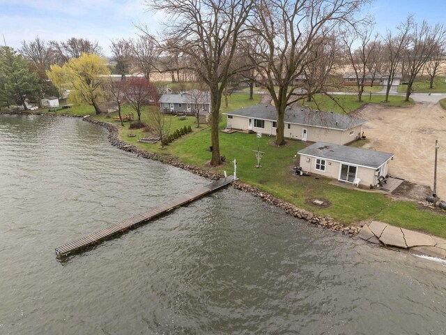 W2138 Melmar Dr, Markesan, WI 53946 - aerial view with a water view