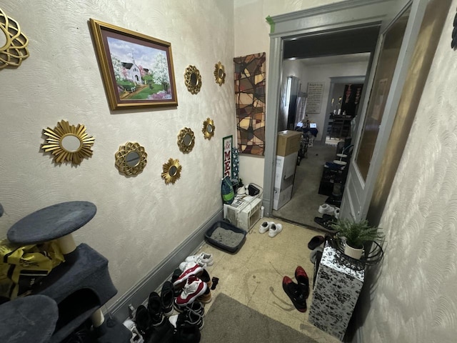 hall with baseboards