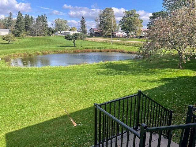 view of water feature