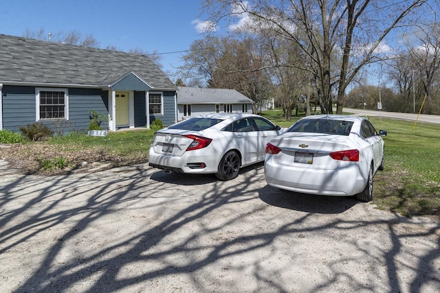 view of parking / parking lot