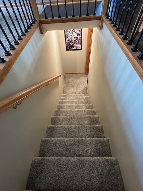 view of stairway