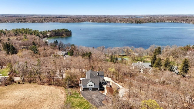 5400 N State Road 83, Hartland, WI 53029 - bird's eye view with a water view