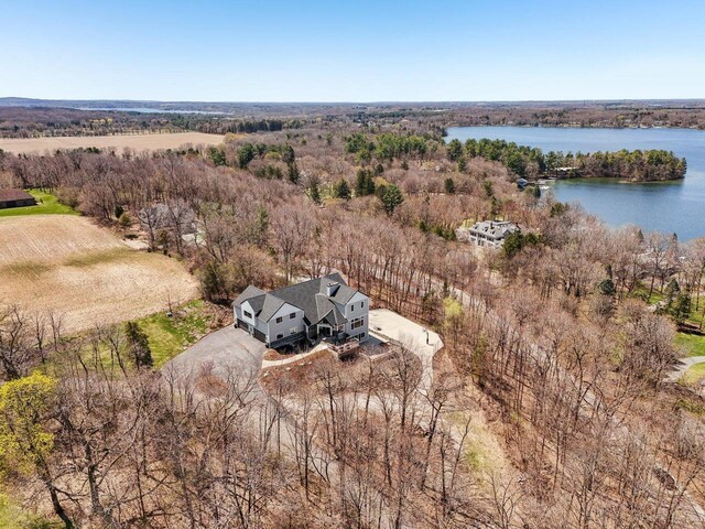 5400 N State Road 83, Hartland, WI 53029 - aerial view with a water view