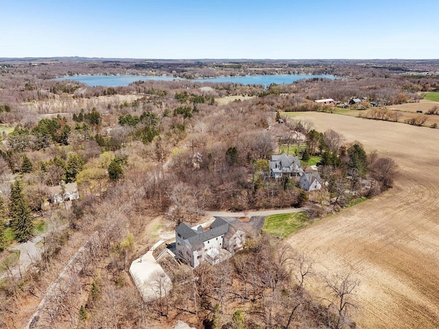5400 N State Road 83, Hartland, WI 53029 - drone / aerial view with a water view