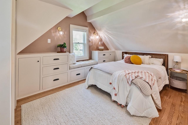 172 N St, Sun Prairie, WI 53590 - bedroom featuring vaulted ceiling and light wood finished floors