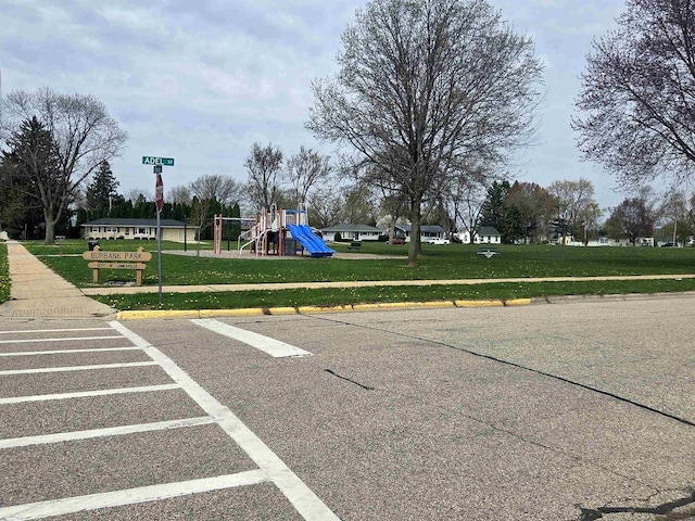 view of street with curbs and sidewalks