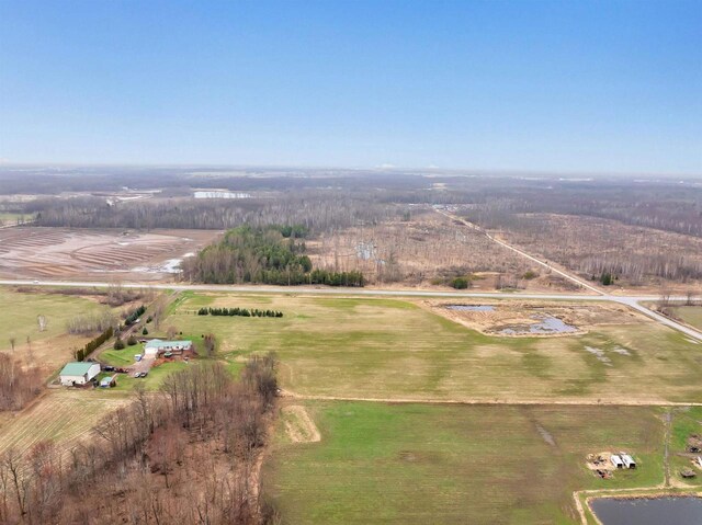 8795 County Rd S, Pulaski, WI 54162 - birds eye view of property with a rural view
