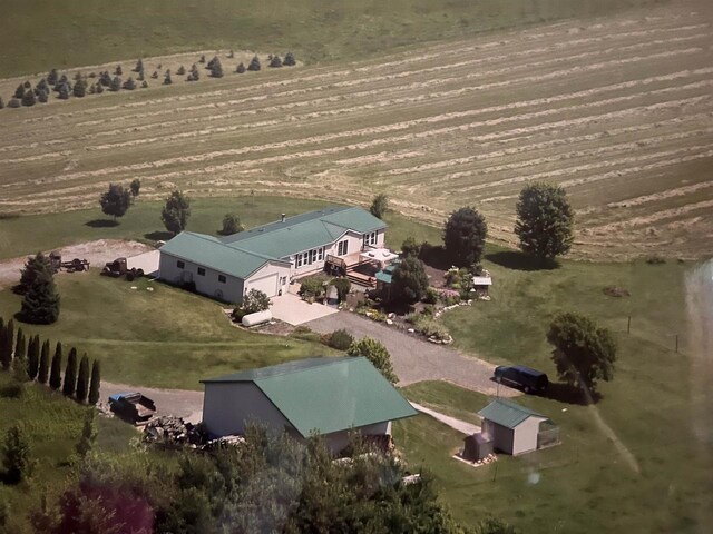 8795 County Rd S, Pulaski, WI 54162 - aerial view with a rural view