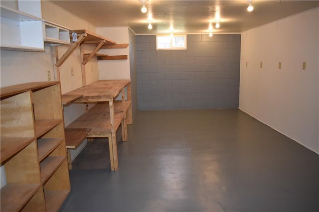 903 Wilson Ave, Rice Lake, WI 54868 - below grade area featuring concrete block wall