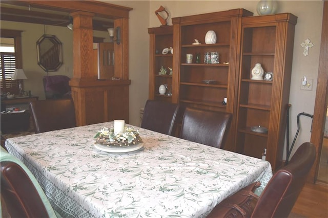 903 Wilson Ave, Rice Lake, WI 54868 - dining space featuring wood finished floors
