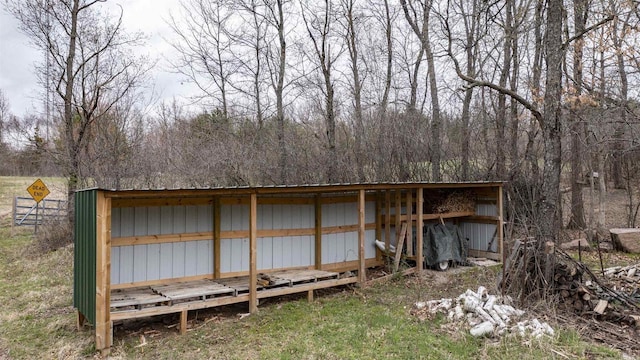 view of outbuilding with an outdoor structure