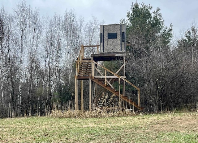 exterior space featuring stairs