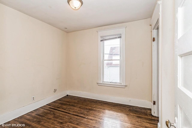 2968 N Buffum St Unit 2968A, Milwaukee, WI 53212 - unfurnished room featuring dark wood-type flooring and baseboards