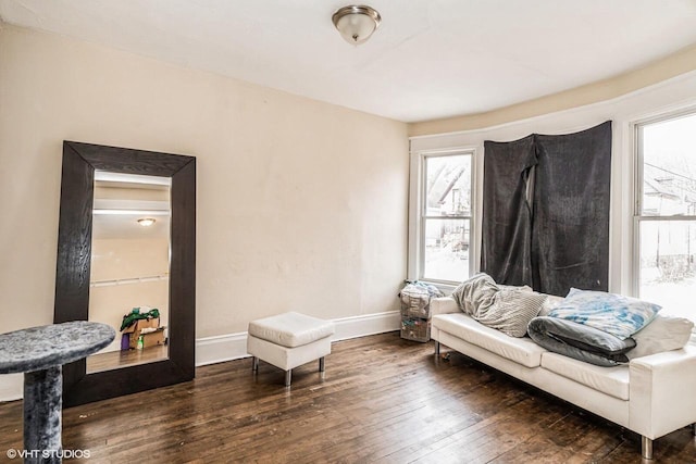 2968 N Buffum St Unit 2968A, Milwaukee, WI 53212 - sitting room with baseboards and wood-type flooring