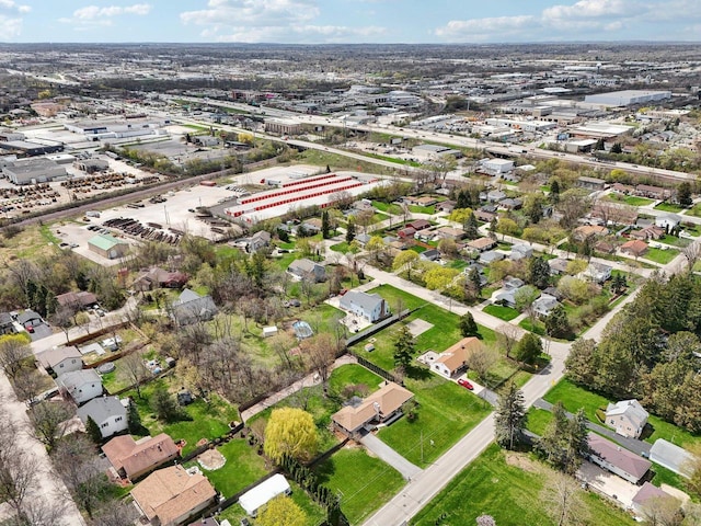 bird's eye view with a residential view