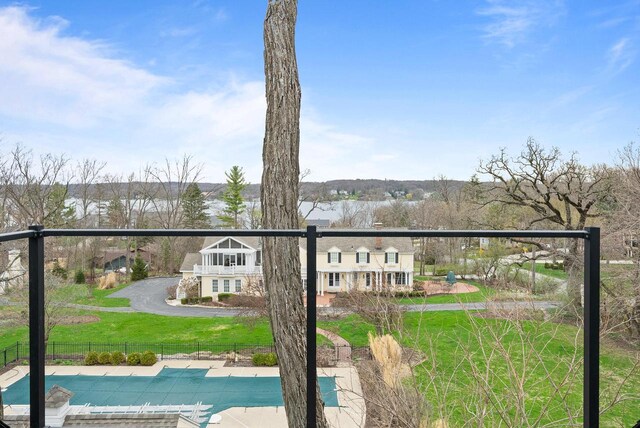 N1931 Linn Rd, Lake Geneva, WI 53147 - exterior space with a yard, fence, and a fenced in pool