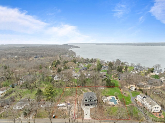 N1931 Linn Rd, Lake Geneva, WI 53147 - aerial view with a residential view and a water view