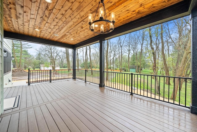 N1931 Linn Rd, Lake Geneva, WI 53147 - view of wooden deck