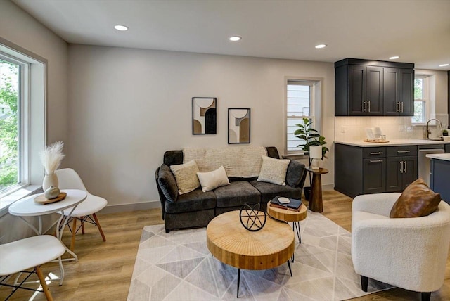 14 Wirth Ct, Madison, WI 53704 - living room featuring healthy amount of natural light, recessed lighting, and light wood-type flooring
