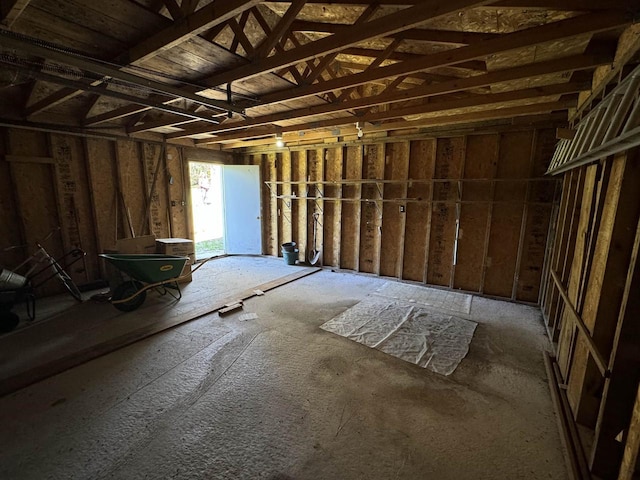 34103 Putnam St, Muscoda, WI 53573 - miscellaneous room with a garage