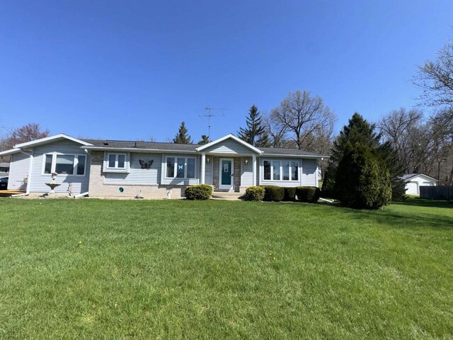 34103 Putnam St, Muscoda, WI 53573 - ranch-style home with a front yard