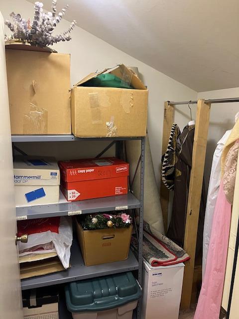 view of storage room