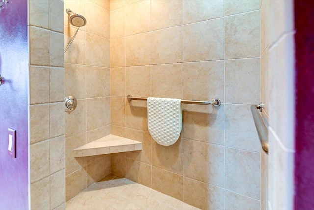 457 Union Rd, Brooklyn, WI 53521 - bathroom featuring a tile shower