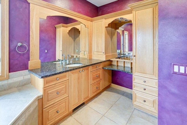 457 Union Rd, Brooklyn, WI 53521 - bathroom featuring tile patterned floors and vanity