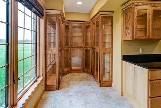 457 Union Rd, Brooklyn, WI 53521 - interior space featuring baseboards, french doors, and recessed lighting