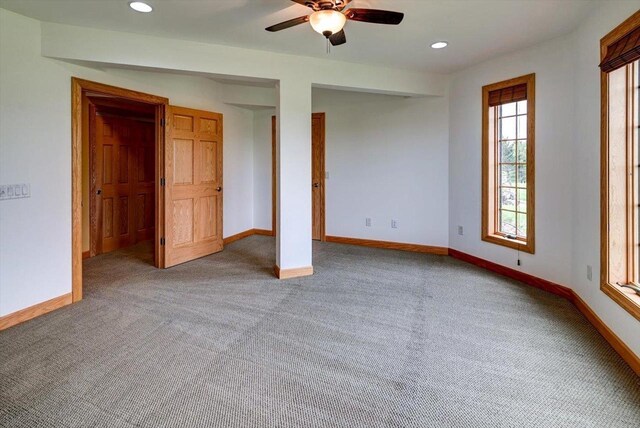 457 Union Rd, Brooklyn, WI 53521 - unfurnished bedroom featuring carpet floors, recessed lighting, and baseboards