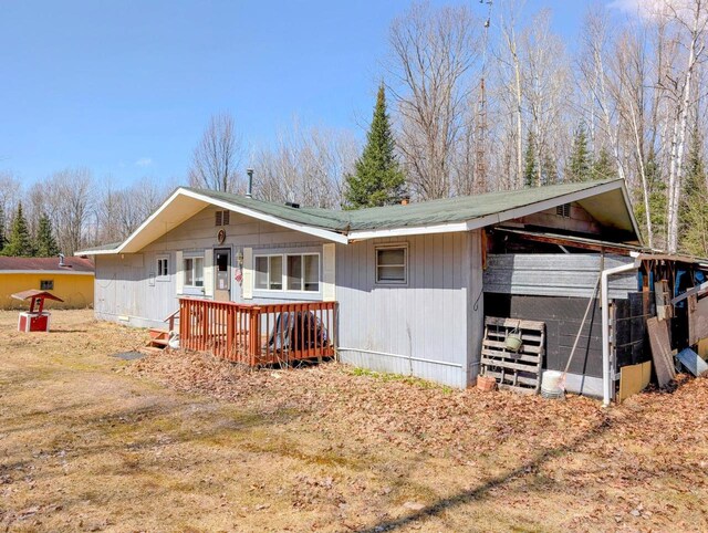 W7150 Maple Ridge Ln, Phillips, WI 54555 - view of back of property