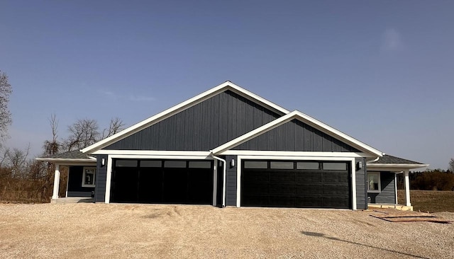 exterior space with a garage and driveway