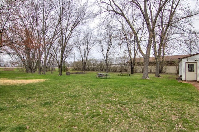 view of yard