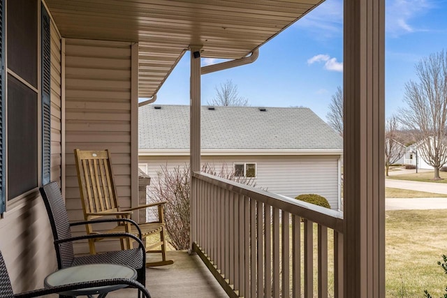 view of balcony