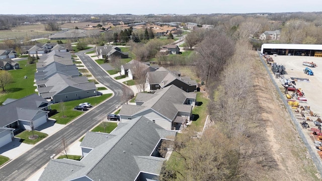 bird's eye view with a residential view