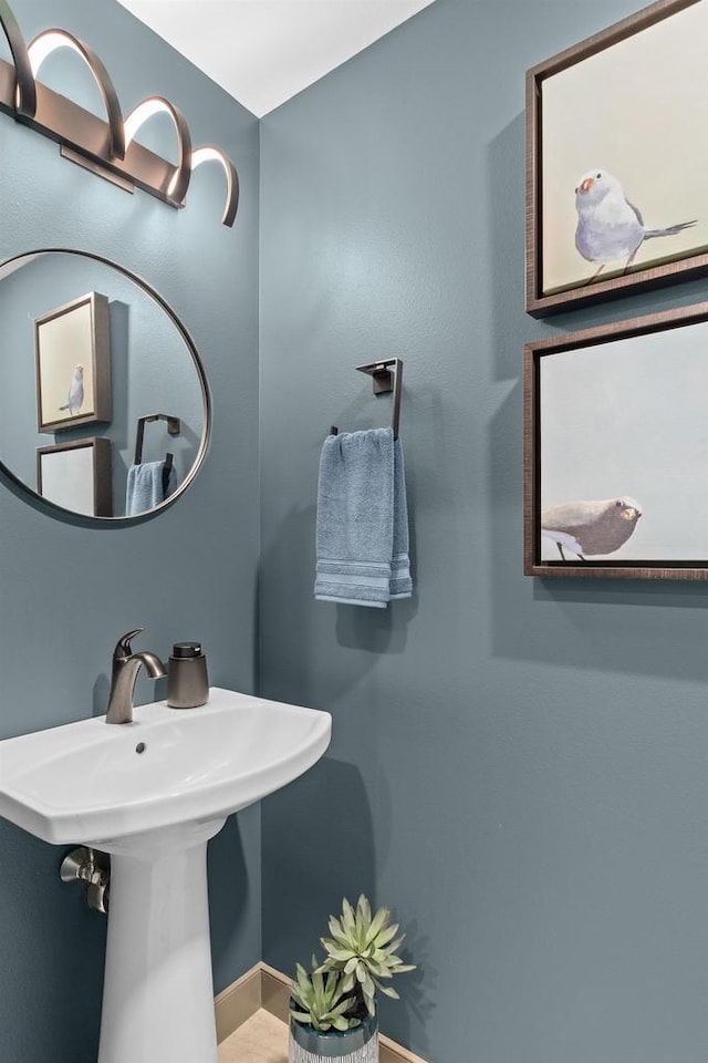 6667 S Chickahauk Trl, Middleton, WI 53562 - bathroom featuring baseboards and a sink